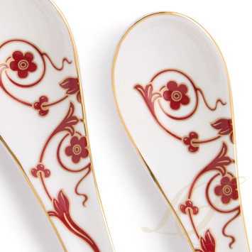 Ложка фарфоровая 13,8см, 2шт. коллекции Renaissance Red 