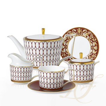 Чайный сервиз на 4 персоны коллекции Renaissance Red бренда Wedgwood