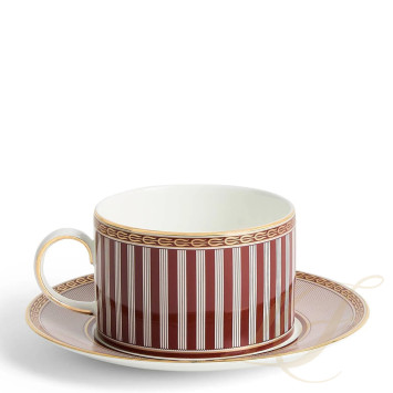 Чашка чайная с блюдцем 175мл коллекции Splendour Red бренда Wedgwood