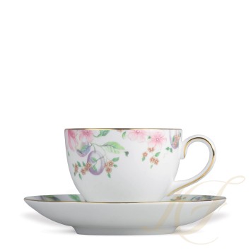 Чашка чайная с блюдцем 150мл коллекции Sweet Plum бренда Wedgwood