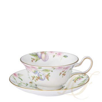 Чашка чайная с блюдцем 200мл коллекции Sweet Plum бренда Wedgwood