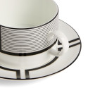 Чашка чайная с блюдцем 235мл коллекции Vera Wang - Luxe Graphite бренда Wedgwood