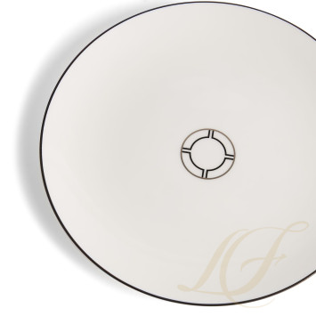 Тарелка десертная 17см коллекции Vera Wang - Luxe Graphite бренда Wedgwood