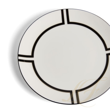 Тарелка закусочная 20см коллекции Vera Wang - Luxe Graphite бренда Wedgwood