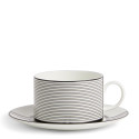 Чашка чайная с блюдцем 235мл коллекции Vera Wang - Luxe Graphite бренда Wedgwood
