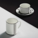 Чашка чайная с блюдцем 235мл коллекции Vera Wang - Luxe Graphite бренда Wedgwood