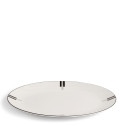 Блюдо овальное 33см коллекции Vera Wang - Luxe Graphite бренда Wedgwood