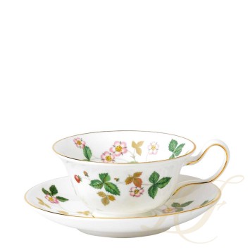 Чашка чайная с блюдцем 150мл коллекции Wild Strawberry бренда Wedgwood