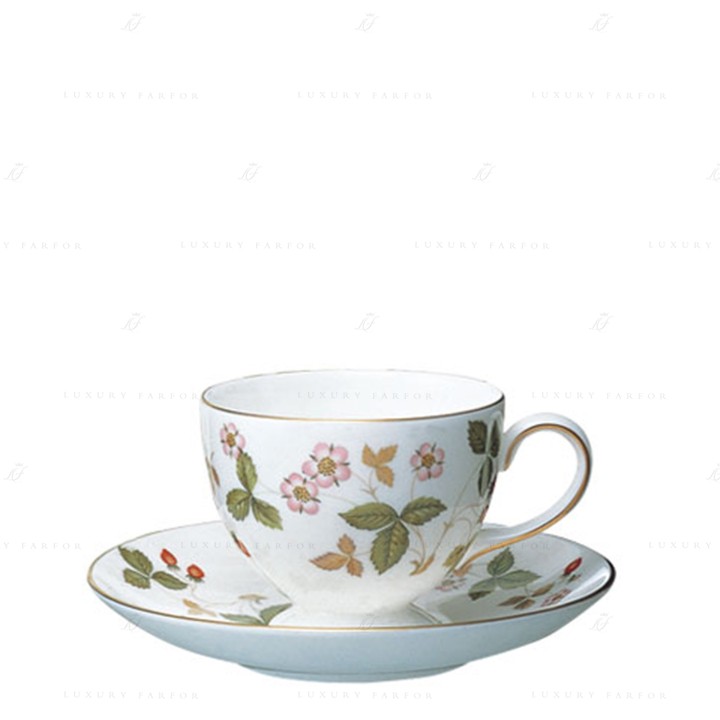 Чашка чайная с блюдцем 150мл коллекции Wild Strawberry бренда Wedgwood