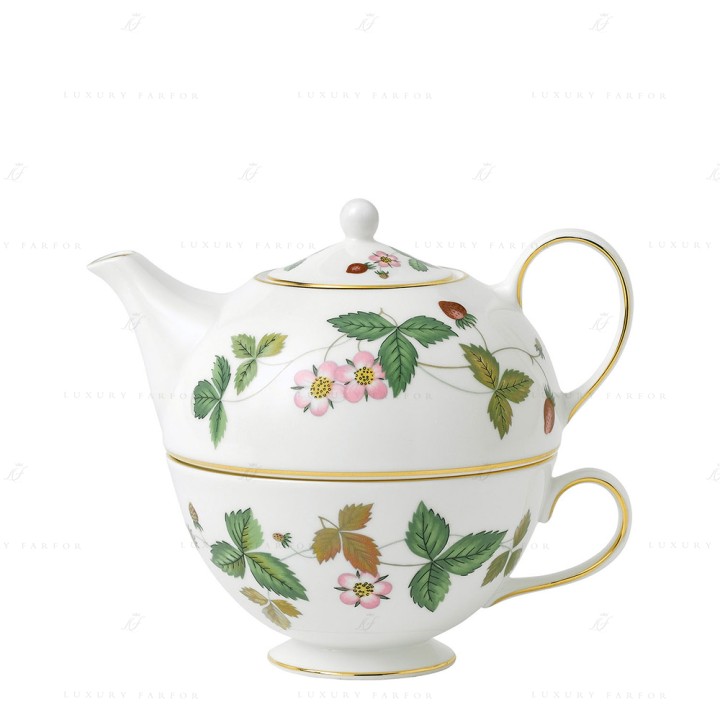 Чайник с чашкой 24см коллекции Wild Strawberry бренда Wedgwood