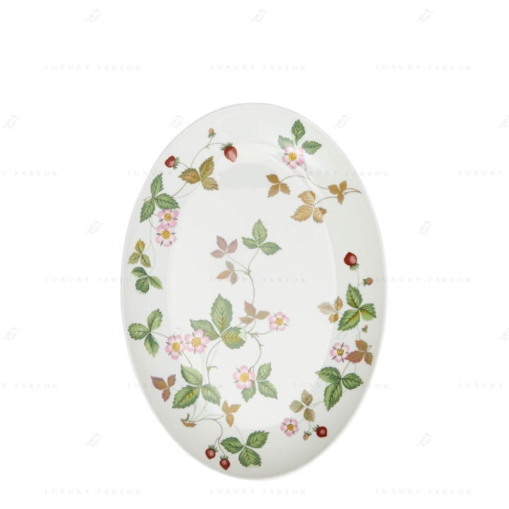 Блюдо овальное 29,8см коллекции Wild Strawberry бренда Wedgwood
