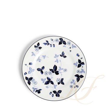Тарелка закусочная 21см коллекции Wild Strawberry Inky Blue бренда Wedgwood