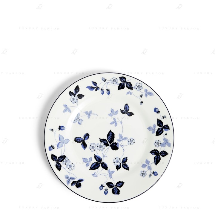 Тарелка закусочная 21см коллекции Wild Strawberry Inky Blue бренда Wedgwood