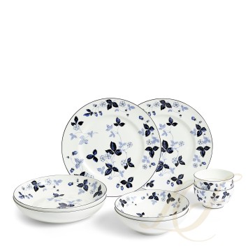 Набор из 8 предметов коллекции Wild Strawberry Inky Blue бренда Wedgwood
