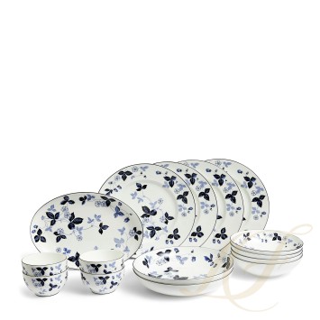 Набор из 15 предметов коллекции Wild Strawberry Inky Blue бренда Wedgwood