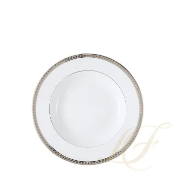 Тарелка суповая 22,5см коллекции Athena Platine бренда Bernardaud