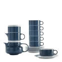 Чайный сервиз на 6 персон, 15 предметов коллекции Colonna Blue Limited Re-edition бренда Richard Ginori