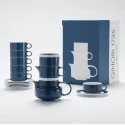 Чайный сервиз на 6 персон, 15 предметов коллекции Colonna Blue Limited Re-edition бренда Richard Ginori