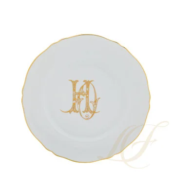 Тарелка подстановочная 31см коллекции Corona Monogram Oro Brillante бренда Richard Ginori