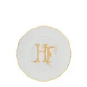 Тарелка суповая 24см коллекции Corona Monogram Oro Brillante бренда Richard Ginori