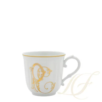 Кружка 0,4л коллекции Corona Monogram Oro Brillante бренда Richard Ginori