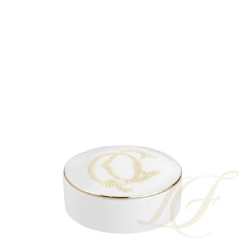 Шкатулка 13,2см коллекции Corona Monogram Oro Brillante бренда Richard Ginori