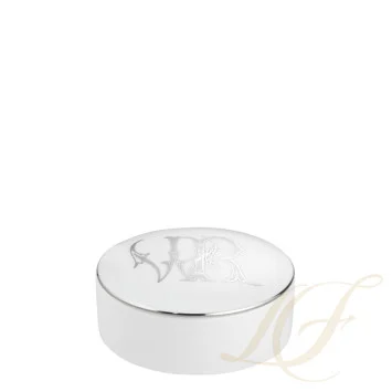 Шкатулка 13,2см коллекции Corona Monogram Platino бренда Richard Ginori