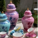 Ваза с крышкой 31см коллекции Oriente Italiano Azalea бренда Richard Ginori