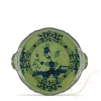 Блюдо для пирога 34см коллекции Oriente Italiano Malachite бренда Richard Ginori