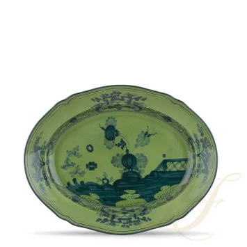 Блюдо овальное 34см коллекции Oriente Italiano Malachite бренда Richard Ginori