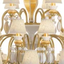 Люстра на 40 свечей (золотой / белый) 150 х 100см коллекции Belle de Nuit бренда Lladro