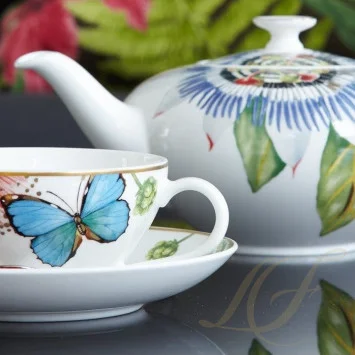 Чашка чайная с блюдцем 0,2л коллекции Amazonia Anmut бренда Villeroy & Boch