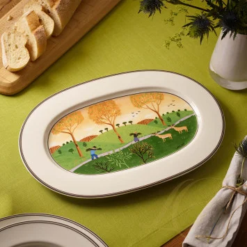 Блюдо овальное 34см коллекции Design Naif бренда Villeroy & Boch