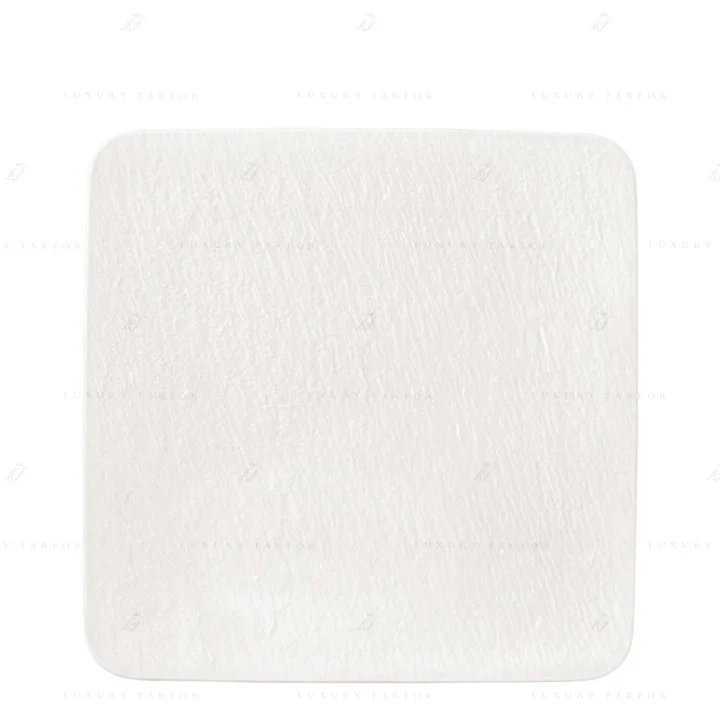 Блюдо сервировочное квадратное 32см коллекции Manufacture Rock Blanc бренда Villeroy & Boch
